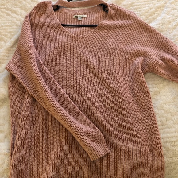American Eagle Outfitters Sweaters - American Eagle Pink Choker Sweater